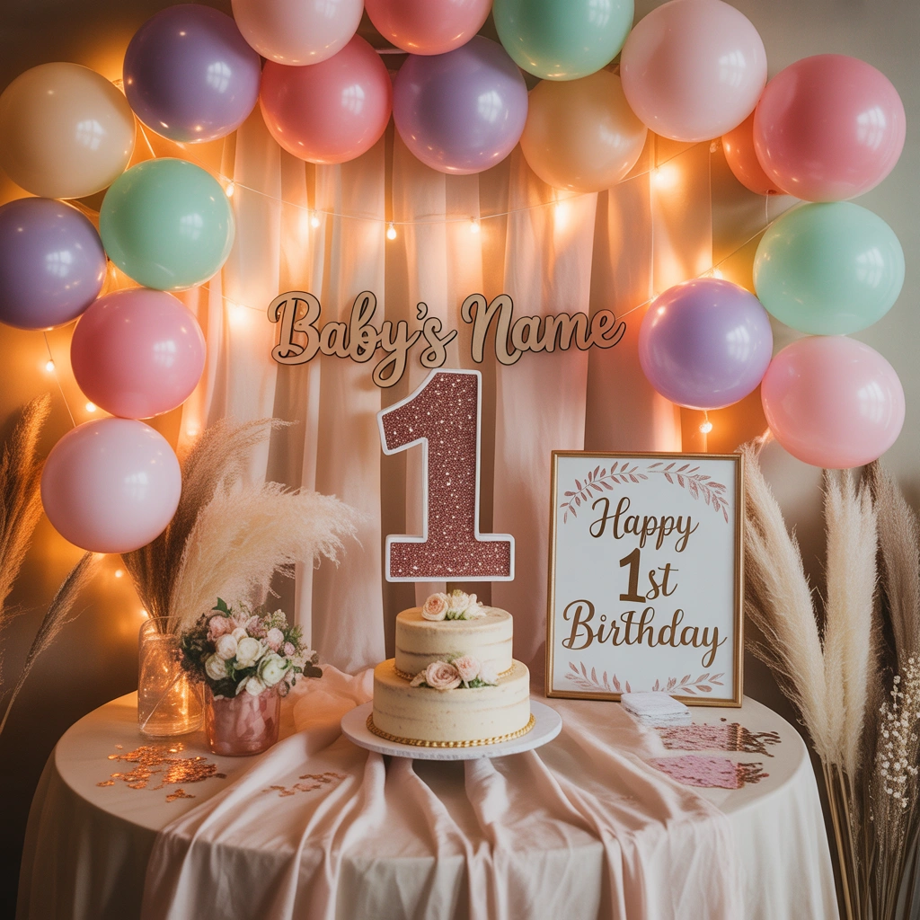Add Personalized Birthday Signs and Name Decorations