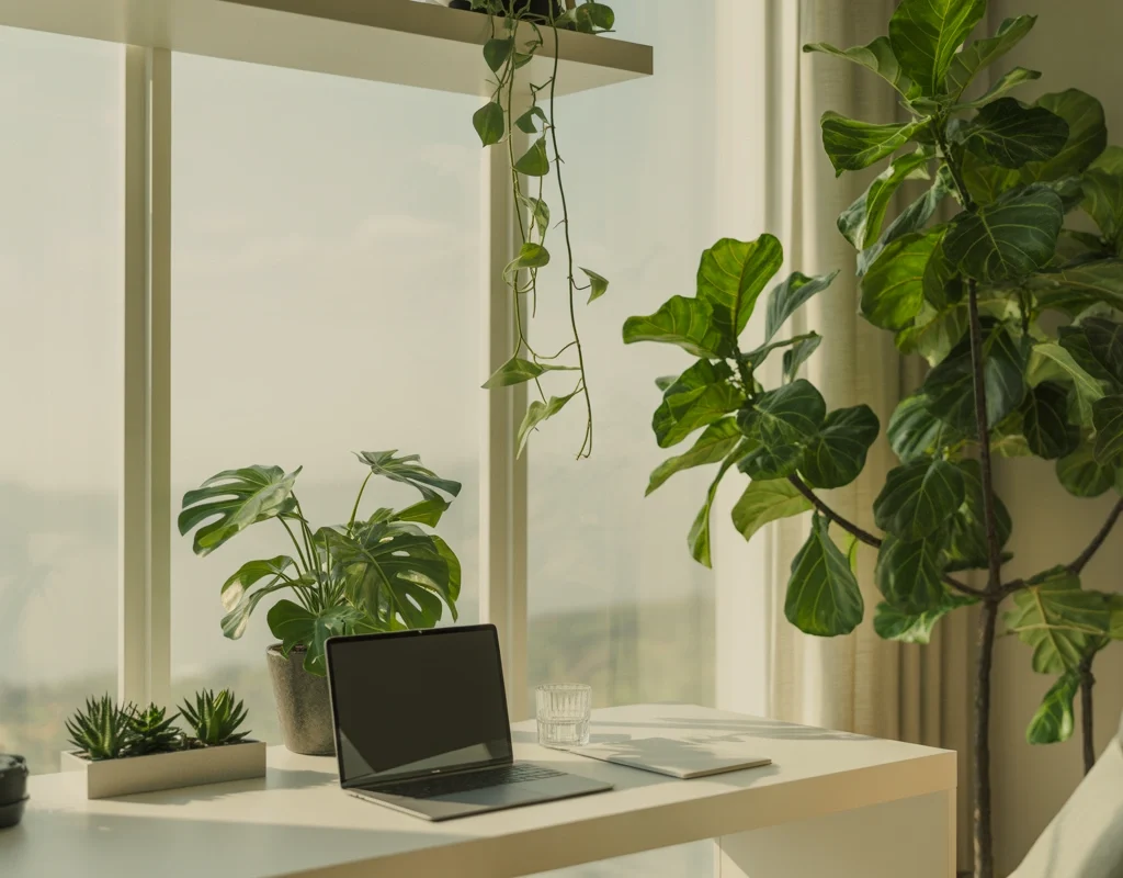 Add Plants for a Fresh and Calming Atmosphere