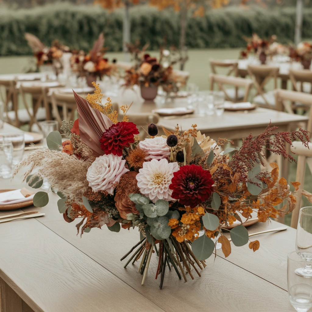 Add Seasonal Flowers and Natural Greenery