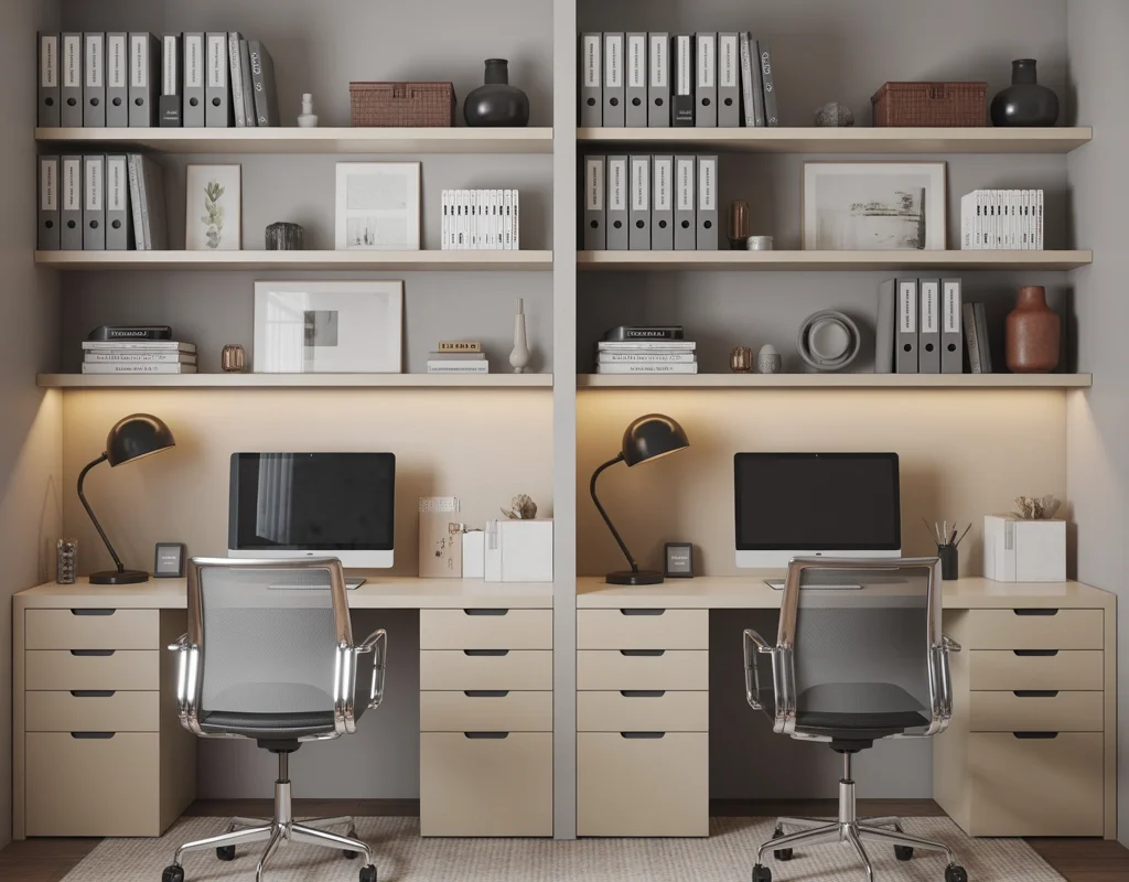 Add Smart Storage Solutions for a Clutter Free Shared Office