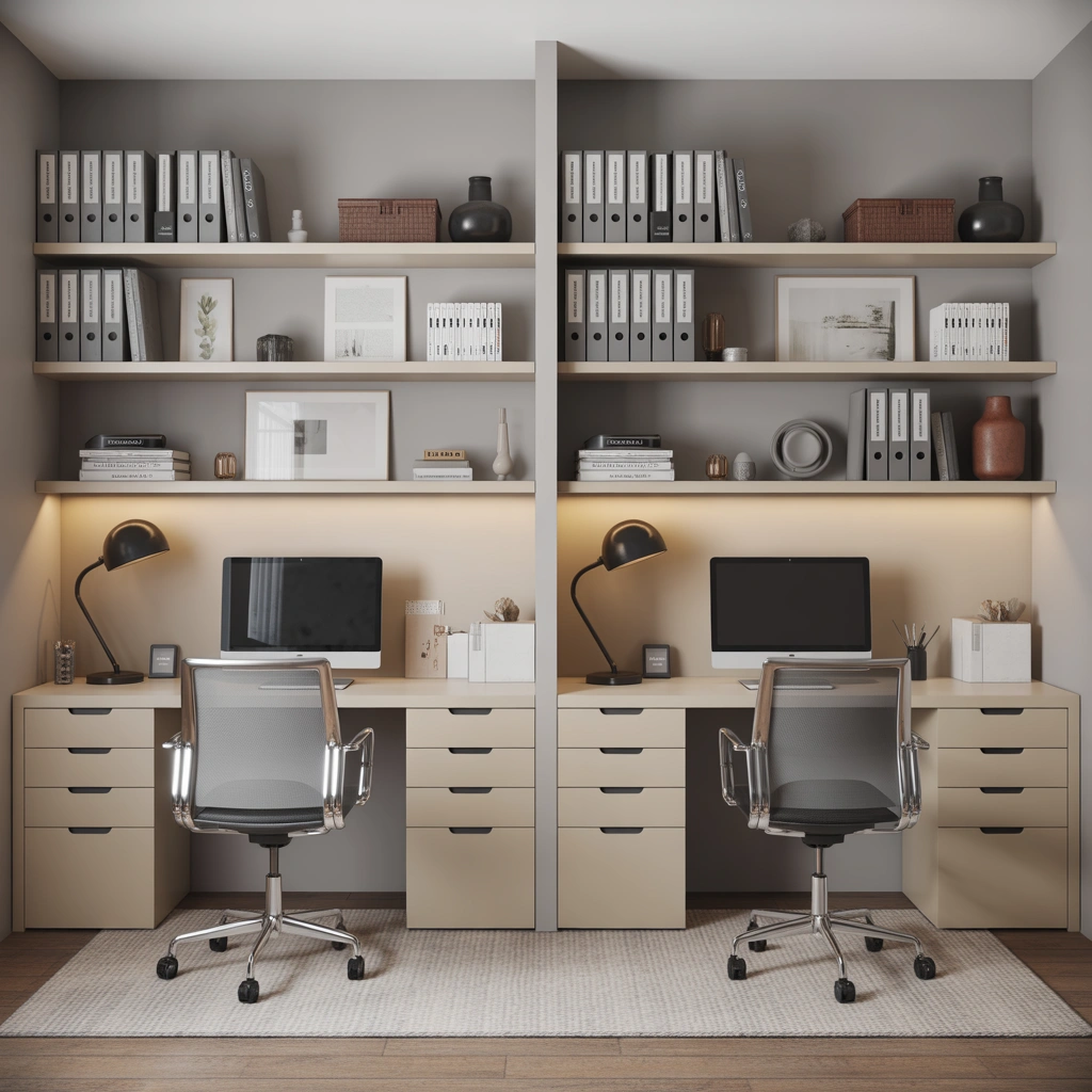 Add Smart Storage Solutions for a Clutter Free Shared Office