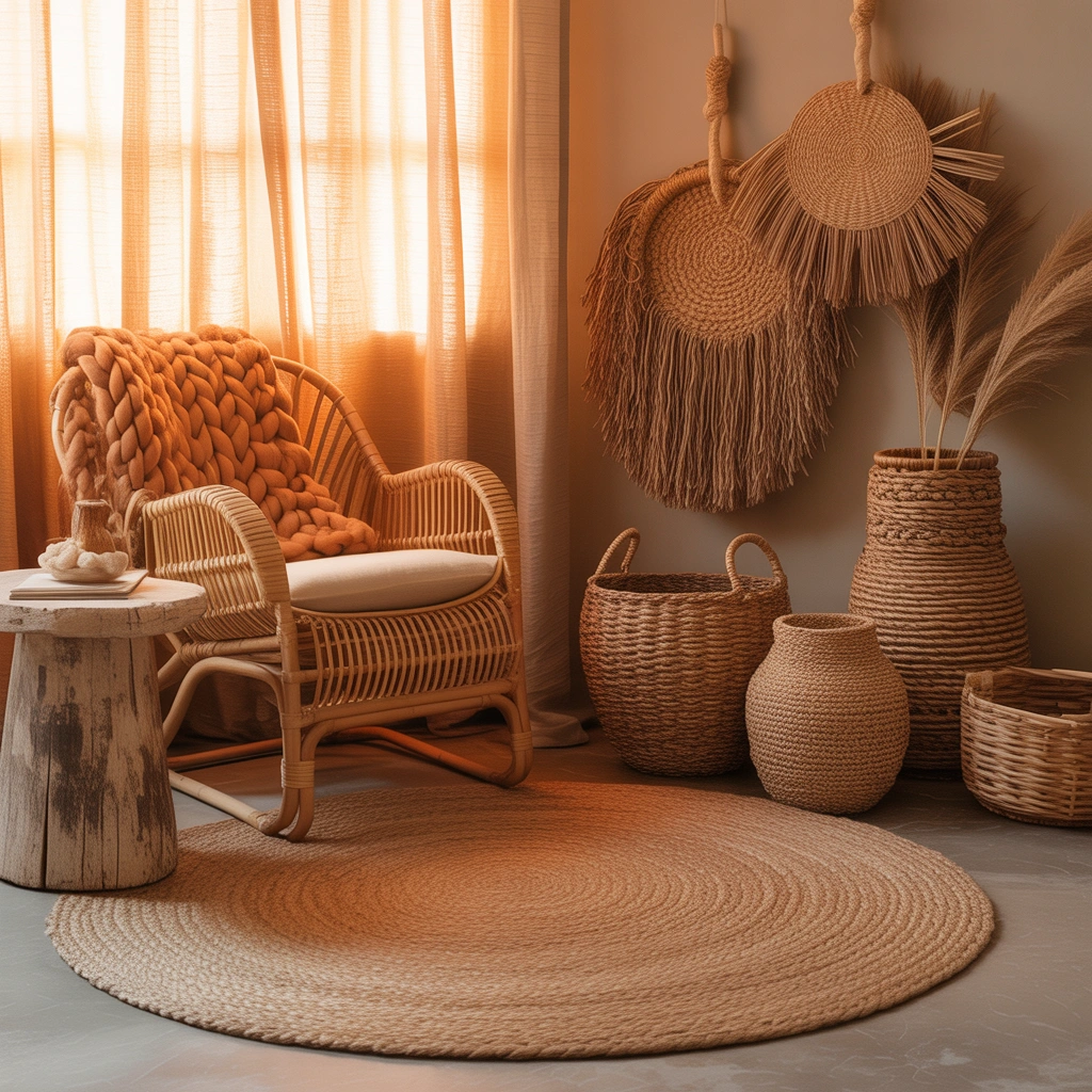 Add Texture With Jute Rattan and Woven Materials