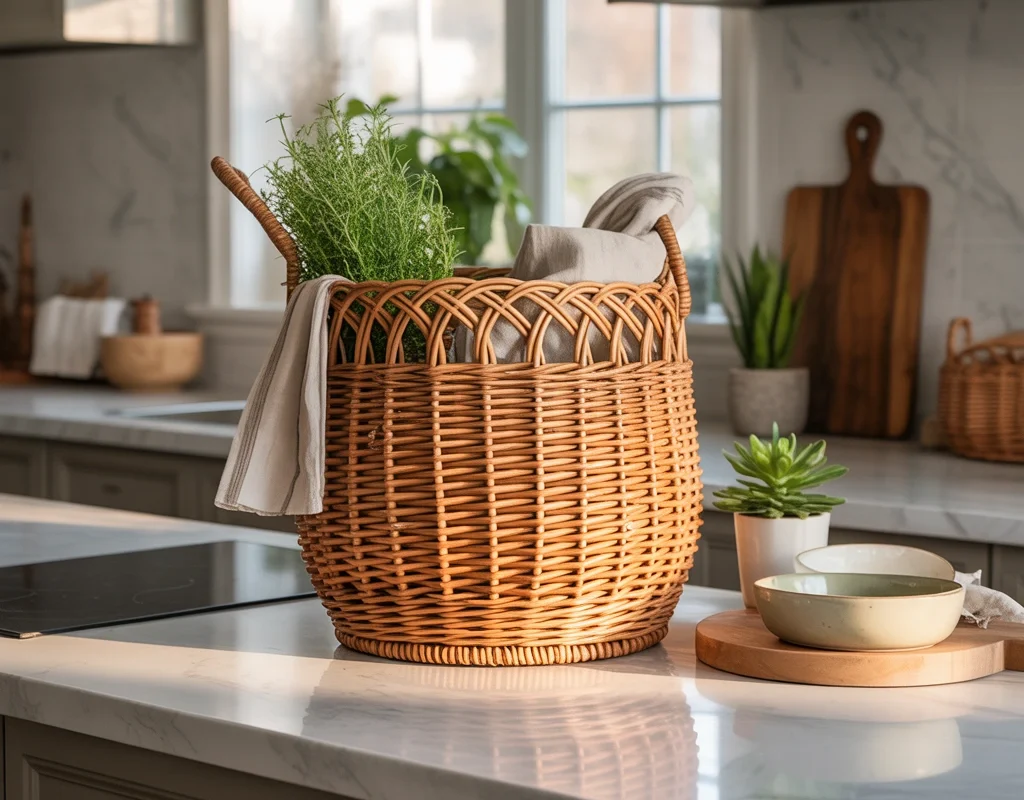 Add Texture With a Woven Basket
