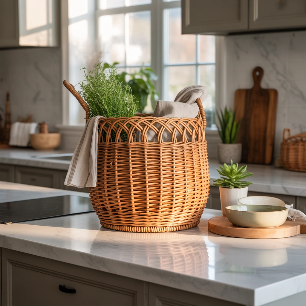 Add Texture With a Woven Basket