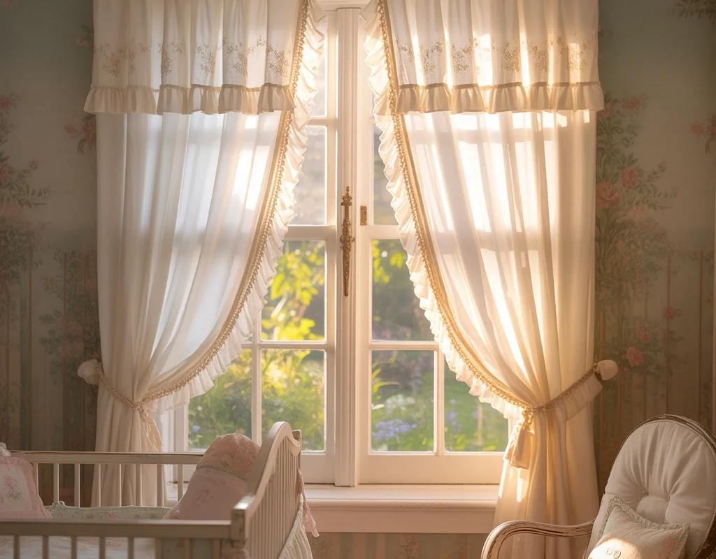 Add Vintage Inspired Curtains and Window Treatments