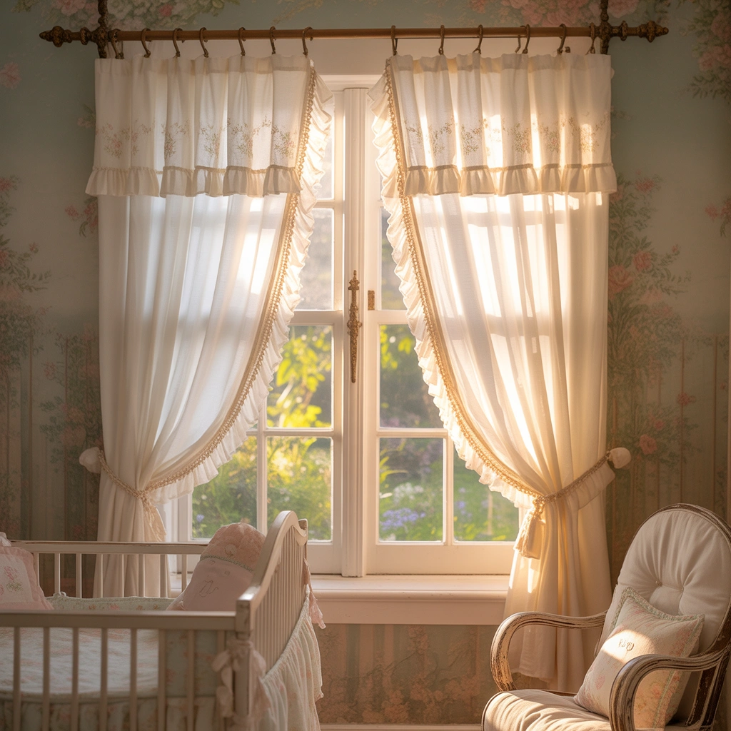 Add Vintage Inspired Curtains and Window Treatments