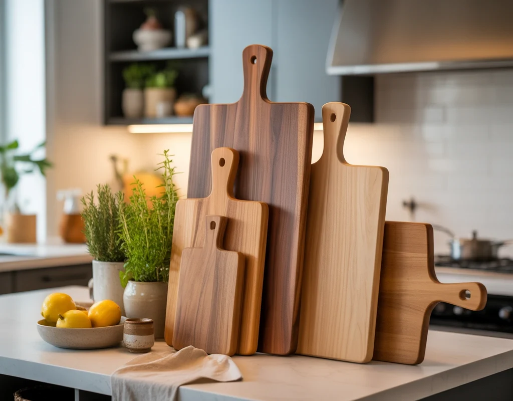 Add Warmth With Wooden Cutting Boards