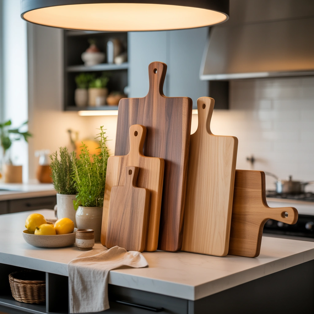 Add Warmth With Wooden Cutting Boards