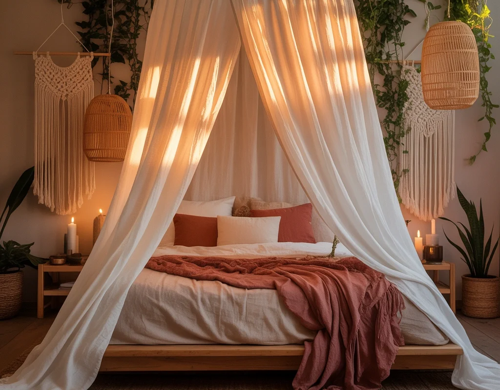 Add a Canopy for a Dreamy Bohemian Feel