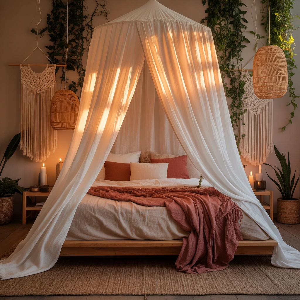 Add a Canopy for a Dreamy Bohemian Feel