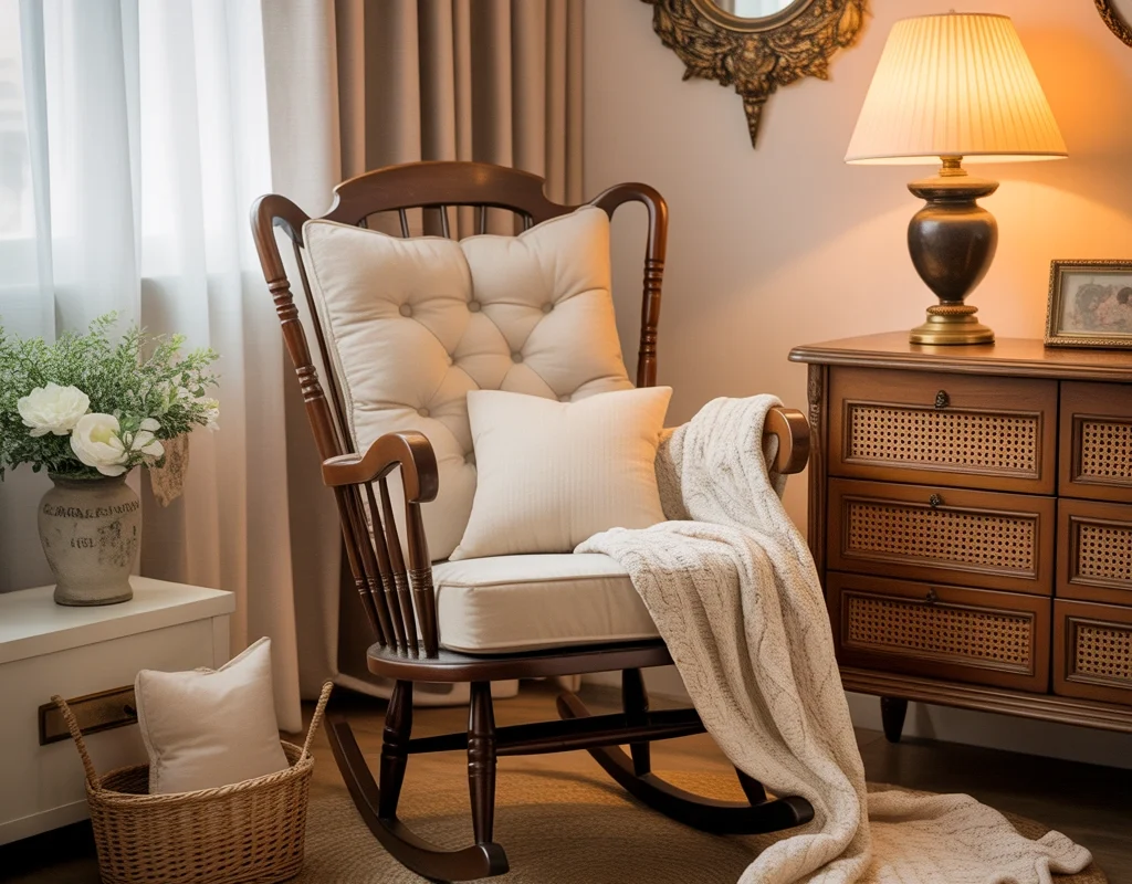 Add a Classic Rocking Chair for Cozy Bonding Moments