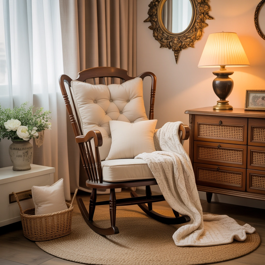 Add a Classic Rocking Chair for Cozy Bonding Moments
