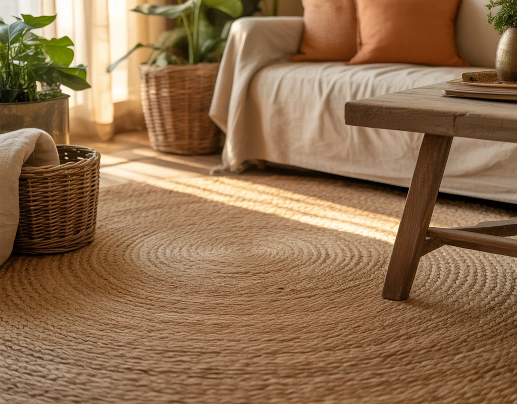 Add a Jute or Natural Fiber Rug