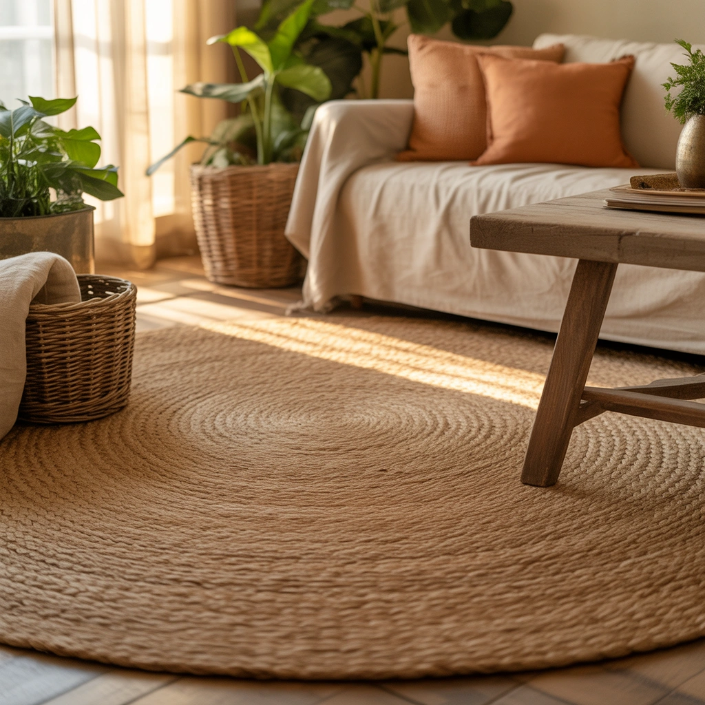 Add a Jute or Natural Fiber Rug