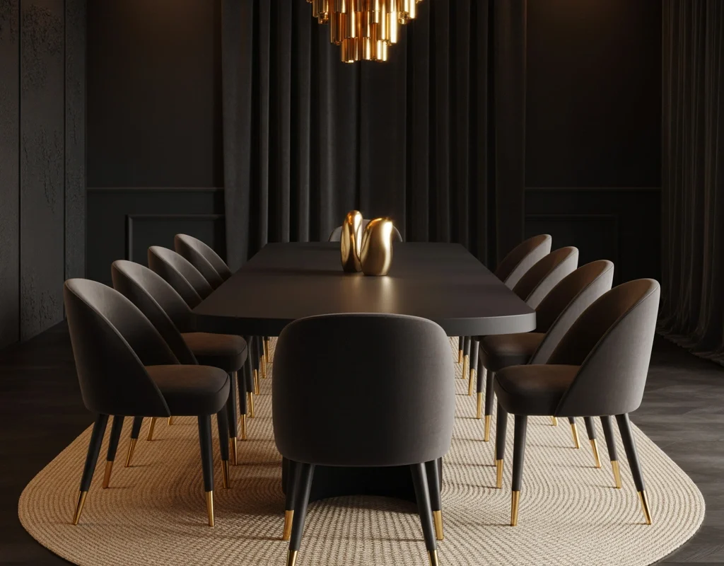 Add a Neutral Rug Under the Dining Table