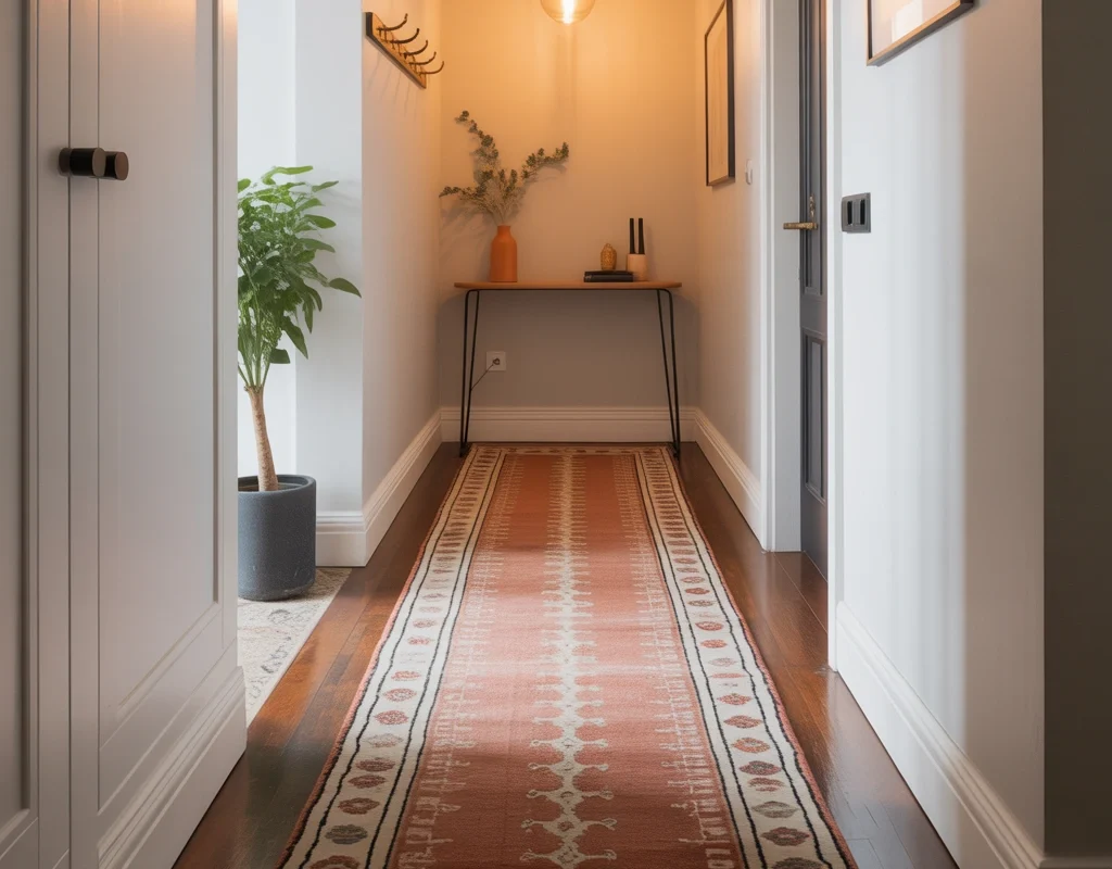 Add a Runner Rug to Create Length and Warmth