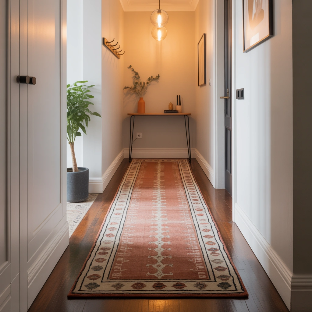 Add a Runner Rug to Create Length and Warmth