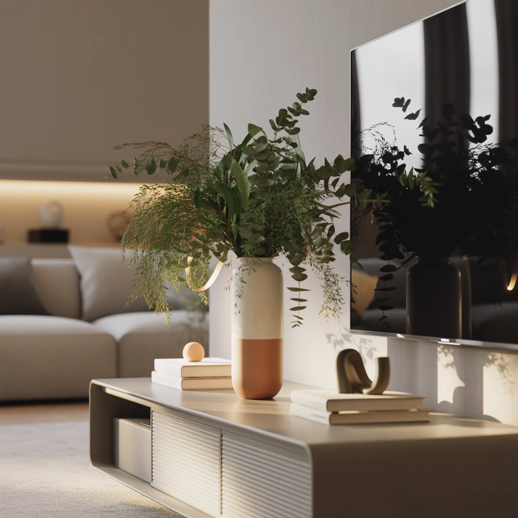 Add a Vase With Greenery