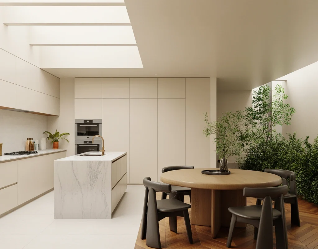 Add an Open Dining Area Beside the Kitchen