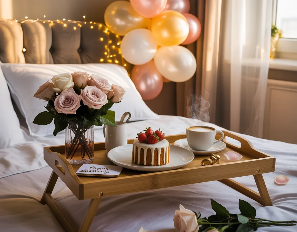 Birthday Breakfast Surprise Room Decoration