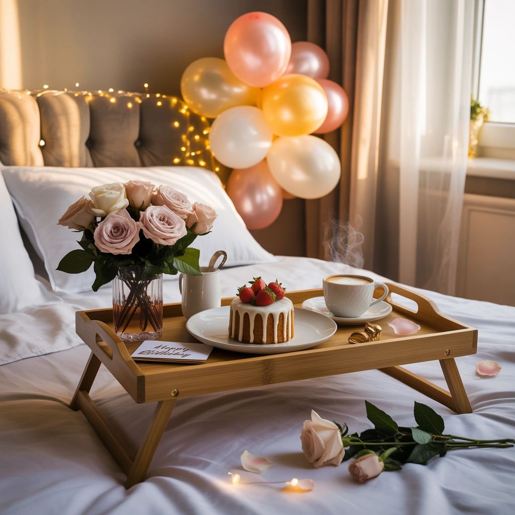 Birthday Breakfast Surprise Room Decoration