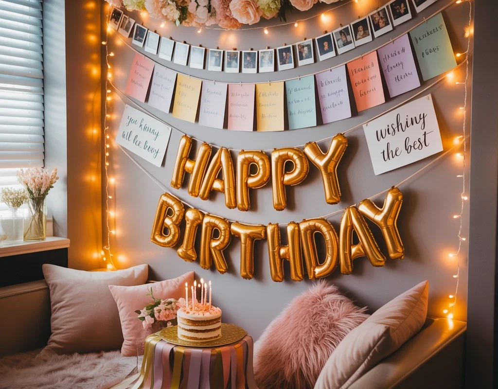 Birthday Photo Memory Wall