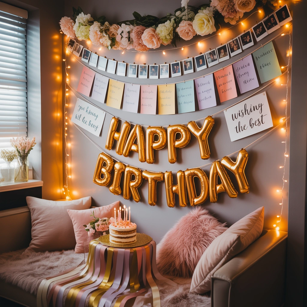 Birthday Photo Memory Wall