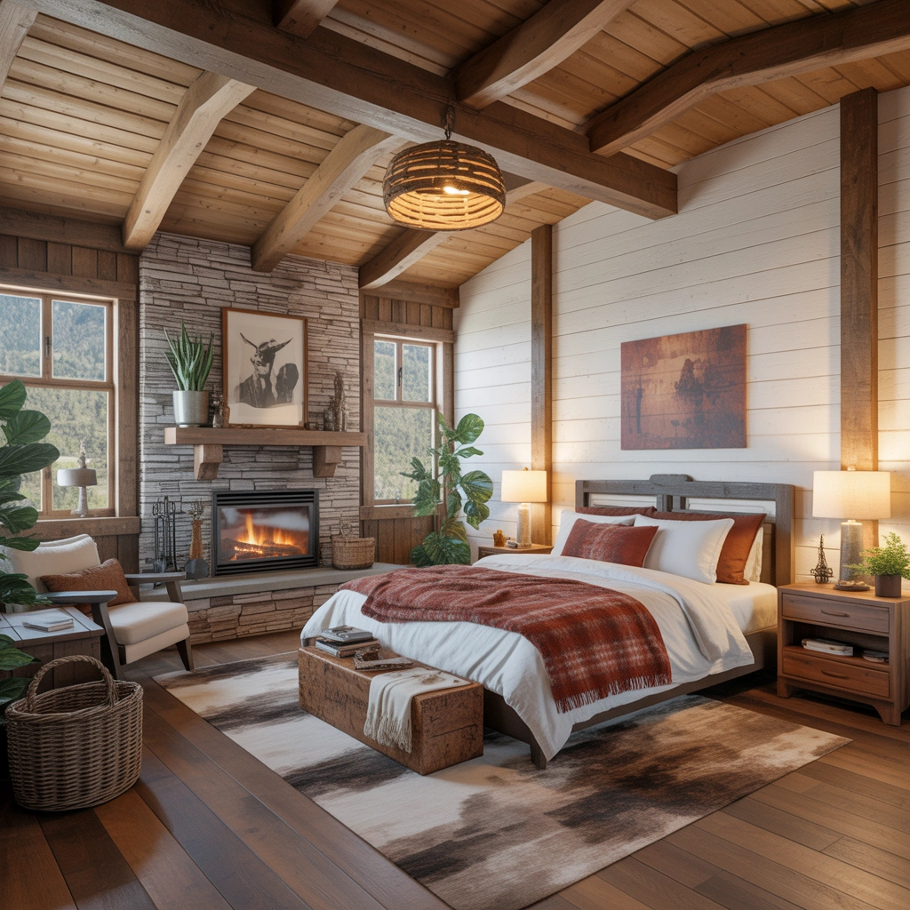 Bring Nature Inside With Rustic Western Bedroom Materials