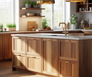 Bring Warmth Into the Kitchen With Natural Wood Cabinets