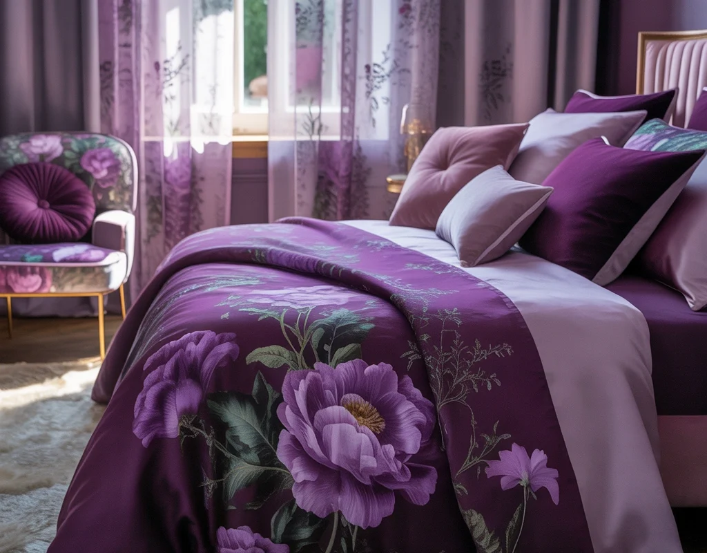 Bring in Purple Floral Patterns
