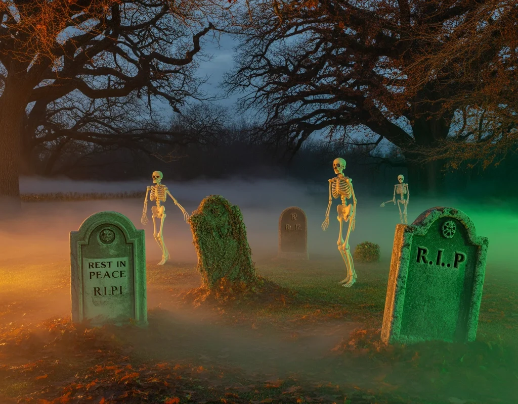 Build a DIY Outdoor Halloween Graveyard