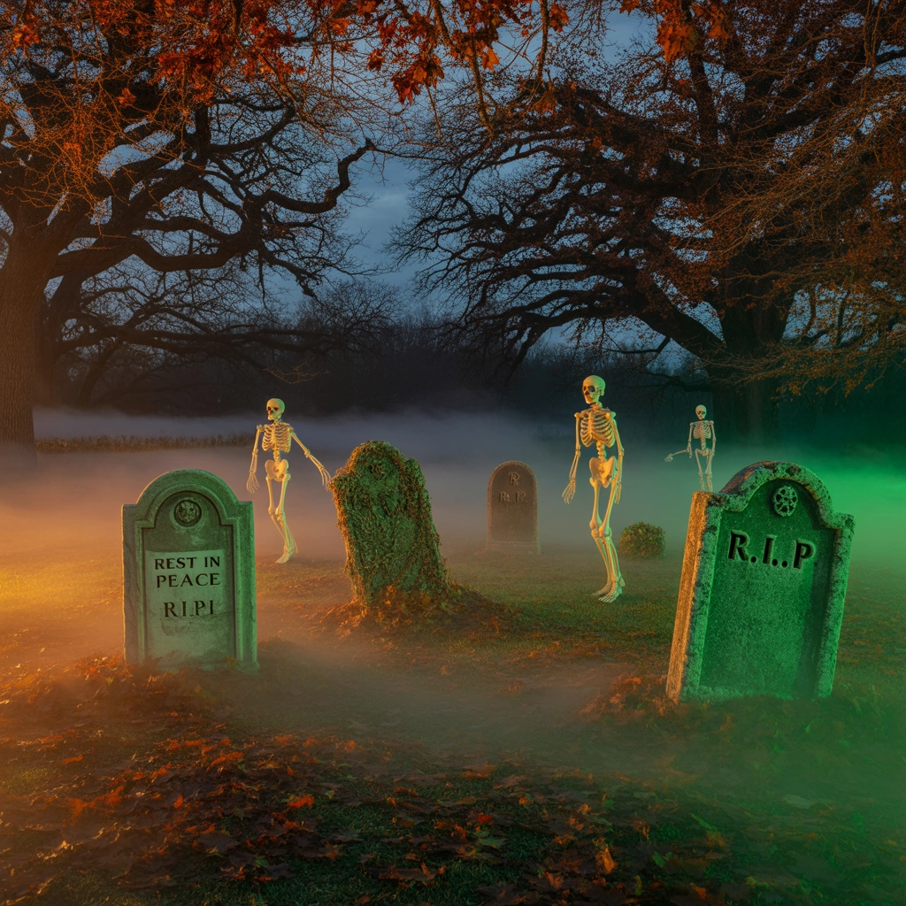 Build a DIY Outdoor Halloween Graveyard