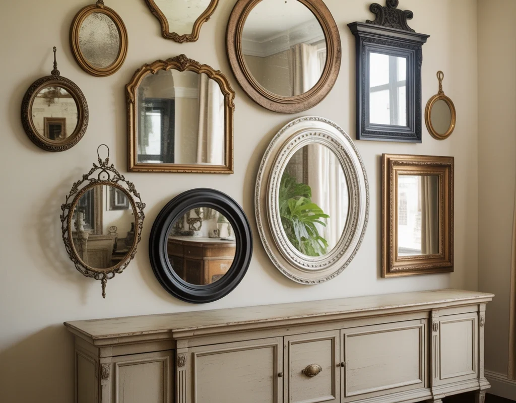 Build a Gallery Wall With Different Mirrors