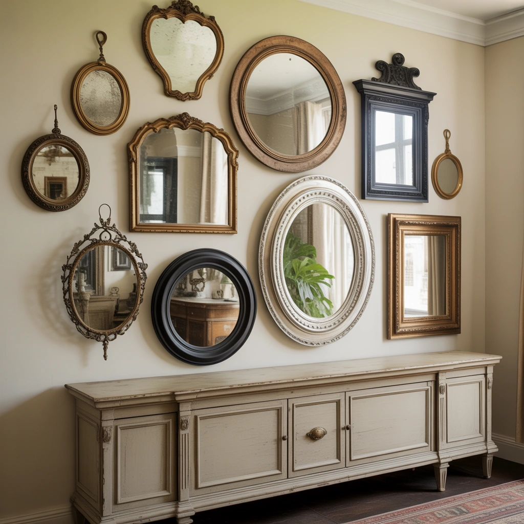 Build a Gallery Wall With Different Mirrors