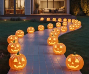 Build a Glowing Jack o’ Lantern Pathway