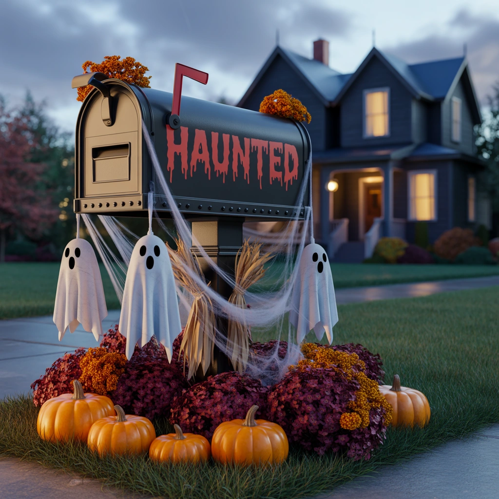 Build a Halloween Themed Mailbox Decoration