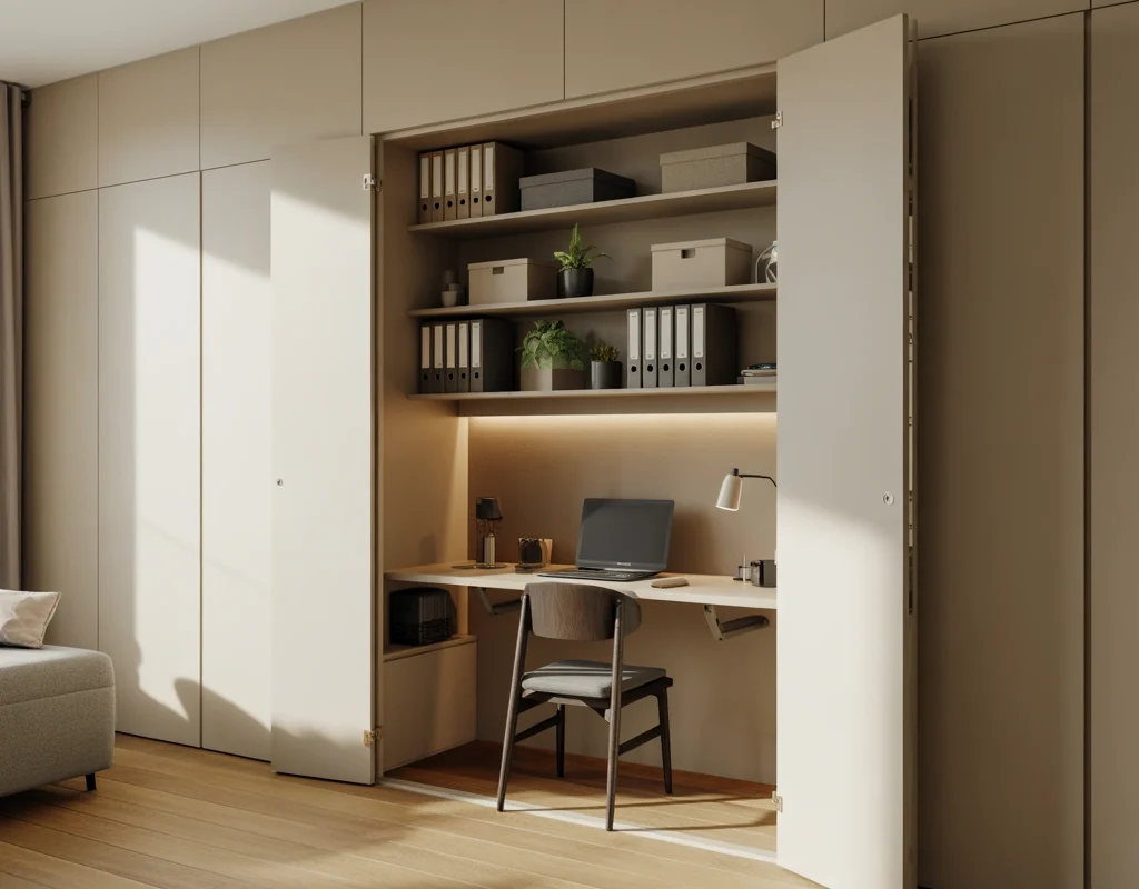 Build a Hidden IKEA Office Inside a Cabinet