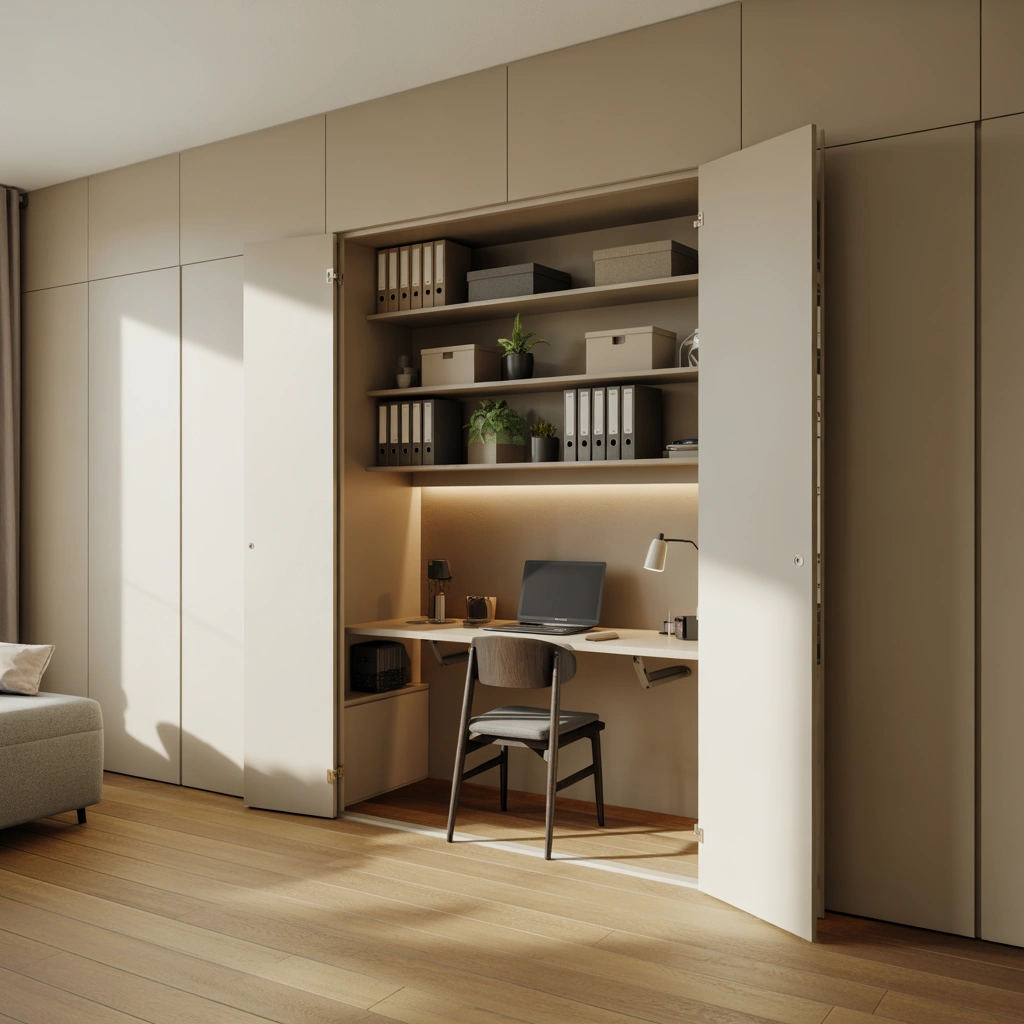 Build a Hidden IKEA Office Inside a Cabinet