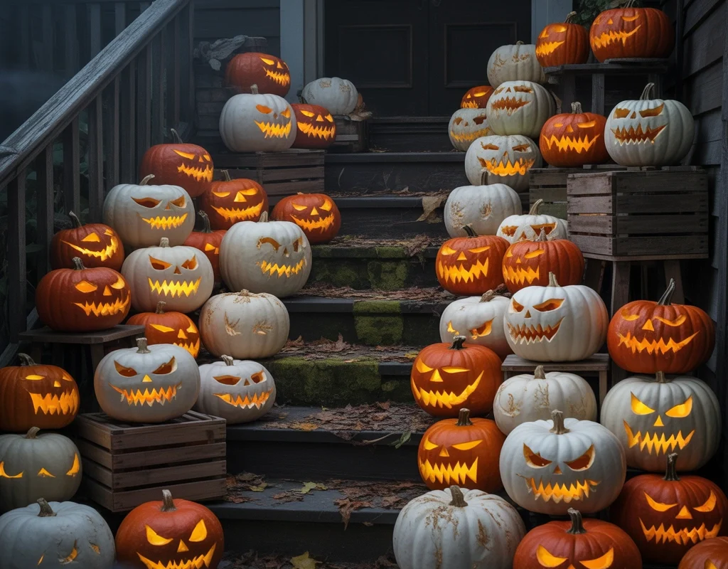 Build a Scary Pumpkin Display