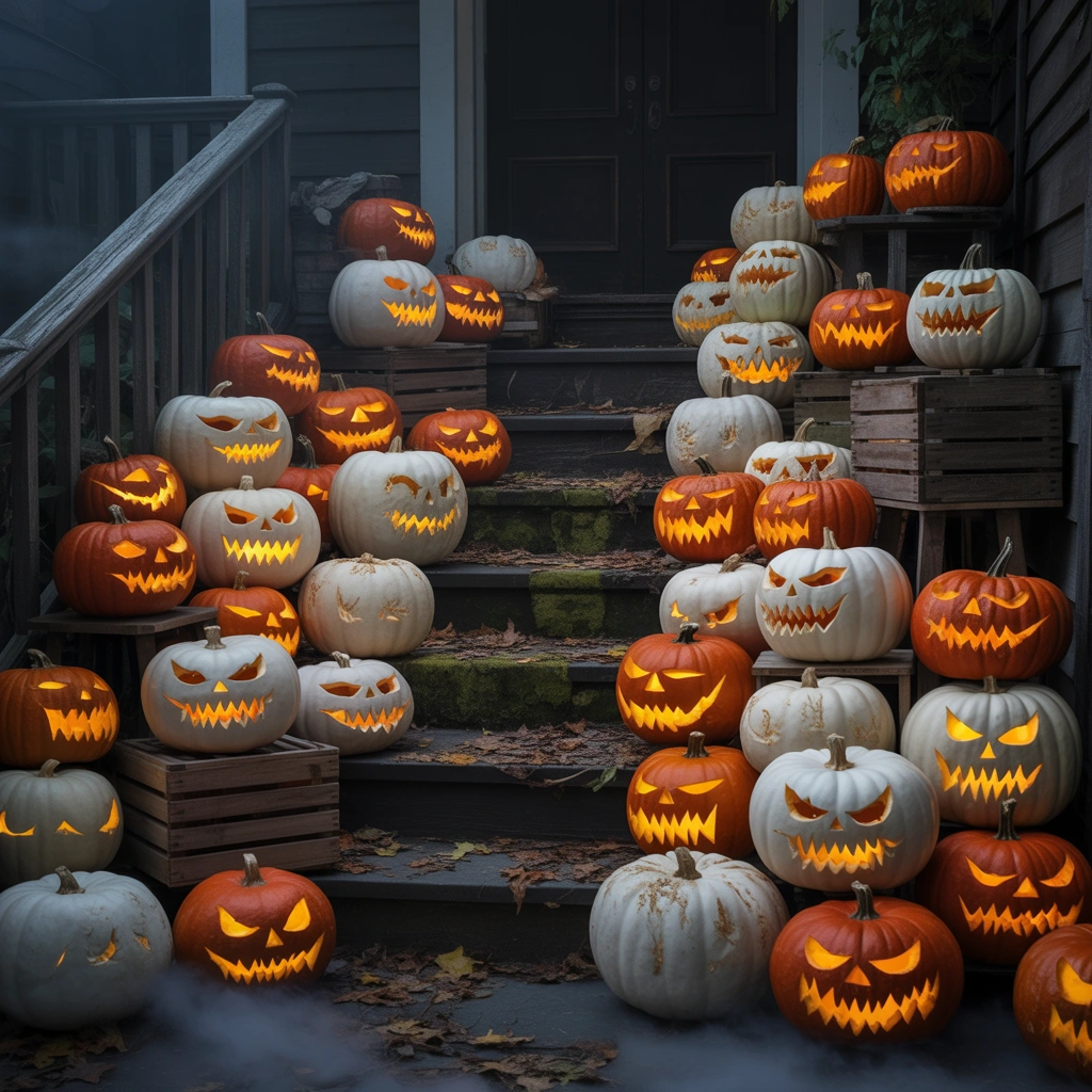 Build a Scary Pumpkin Display