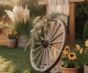 Build a Wagon Wheel Outdoor Photo Backdrop