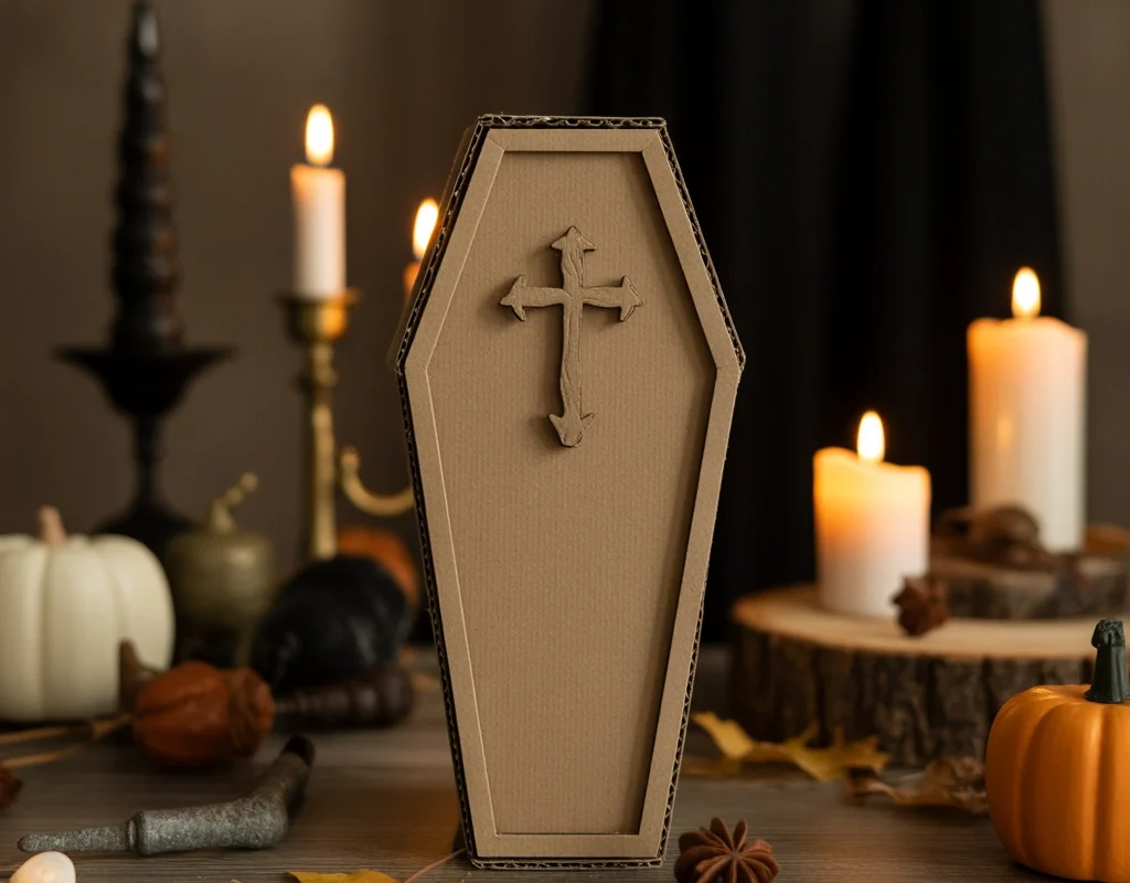Cardboard Coffin Decoration