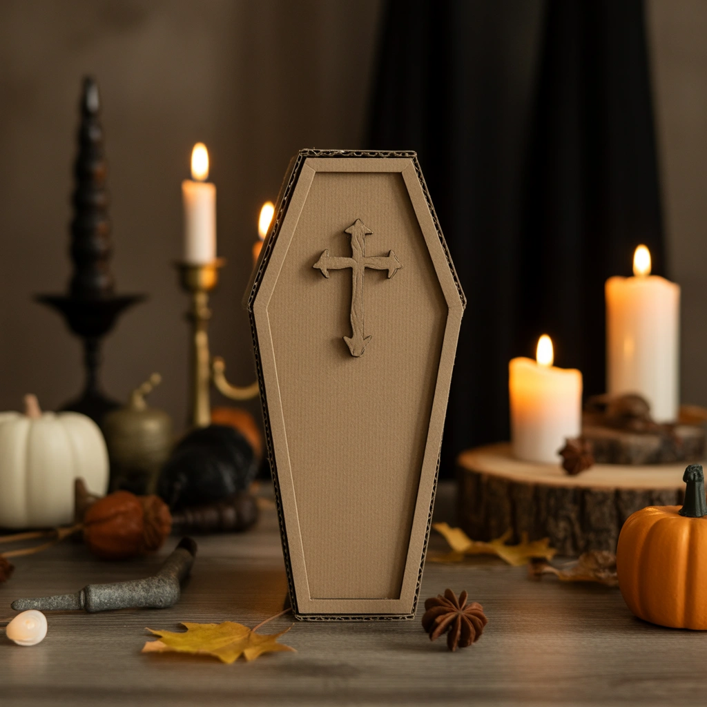 Cardboard Coffin Decoration