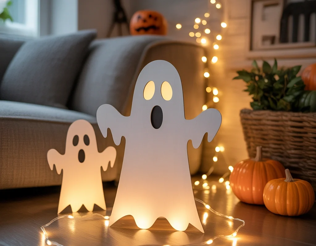 Cardboard Ghost Decorations