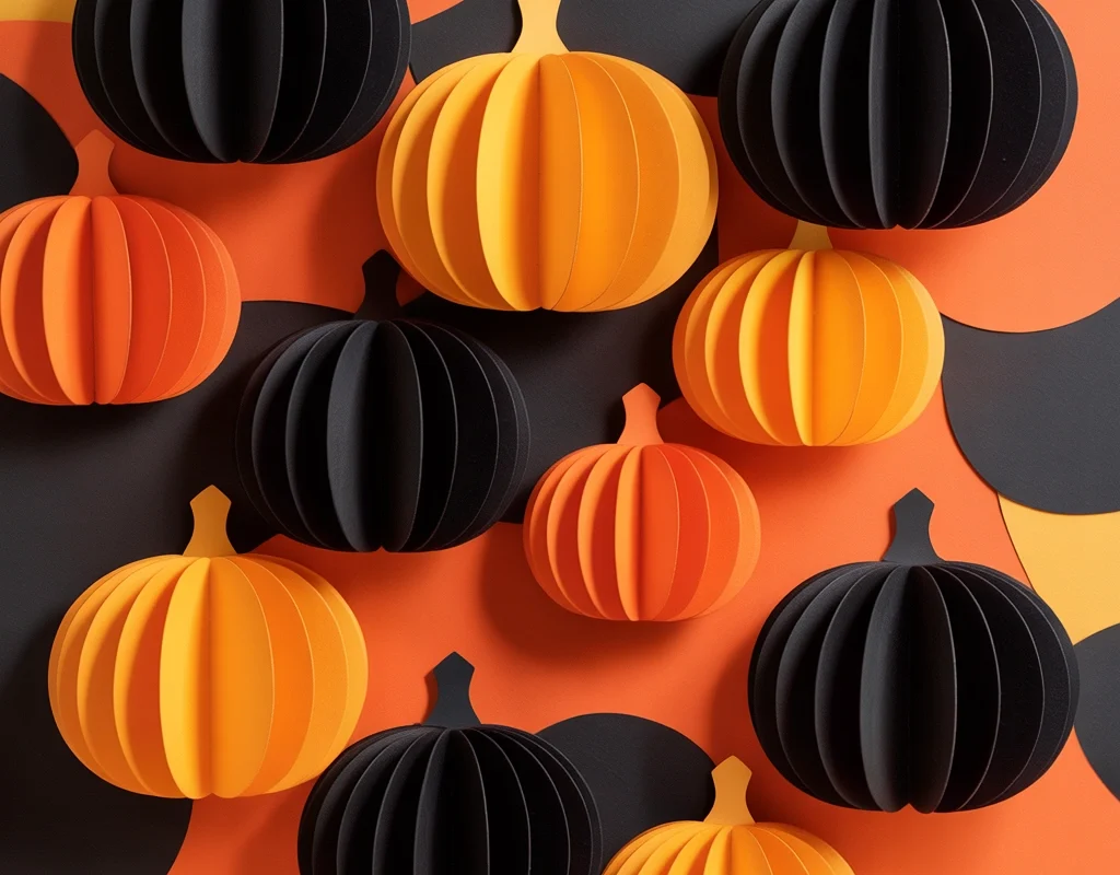 Cardboard Pumpkin Wall Art