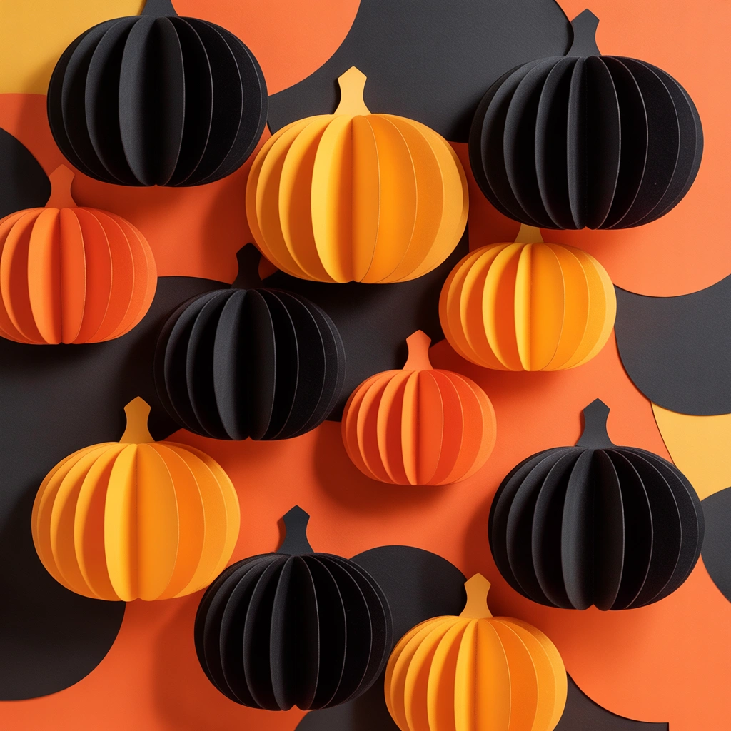Cardboard Pumpkin Wall Art