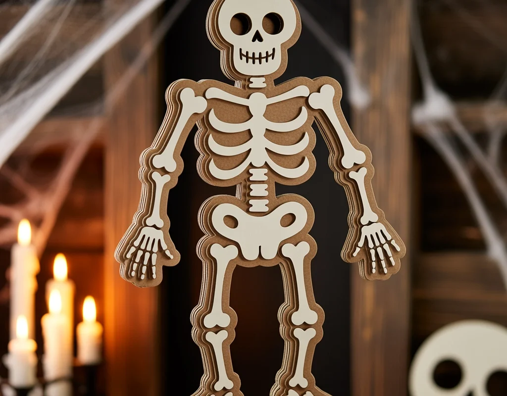 Cardboard Skeleton Hanging Decoration