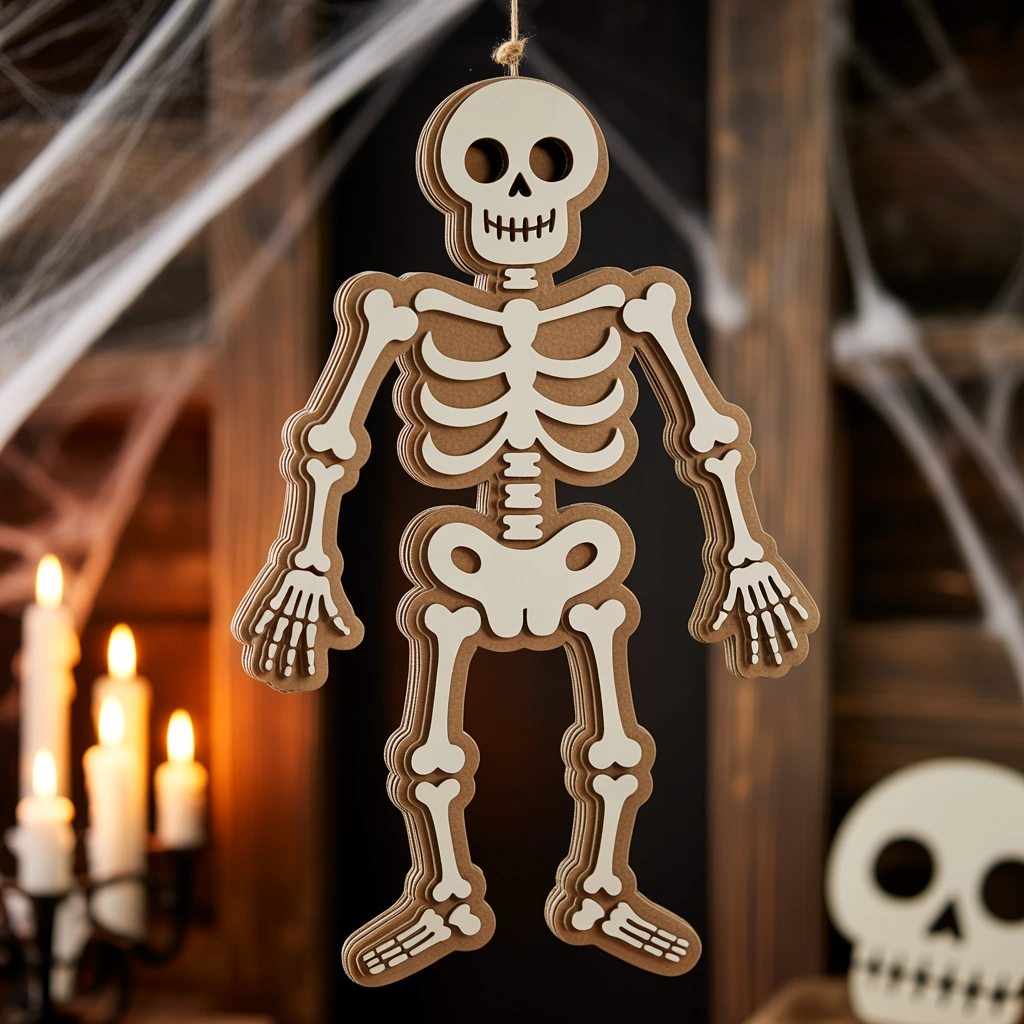 Cardboard Skeleton Hanging Decoration