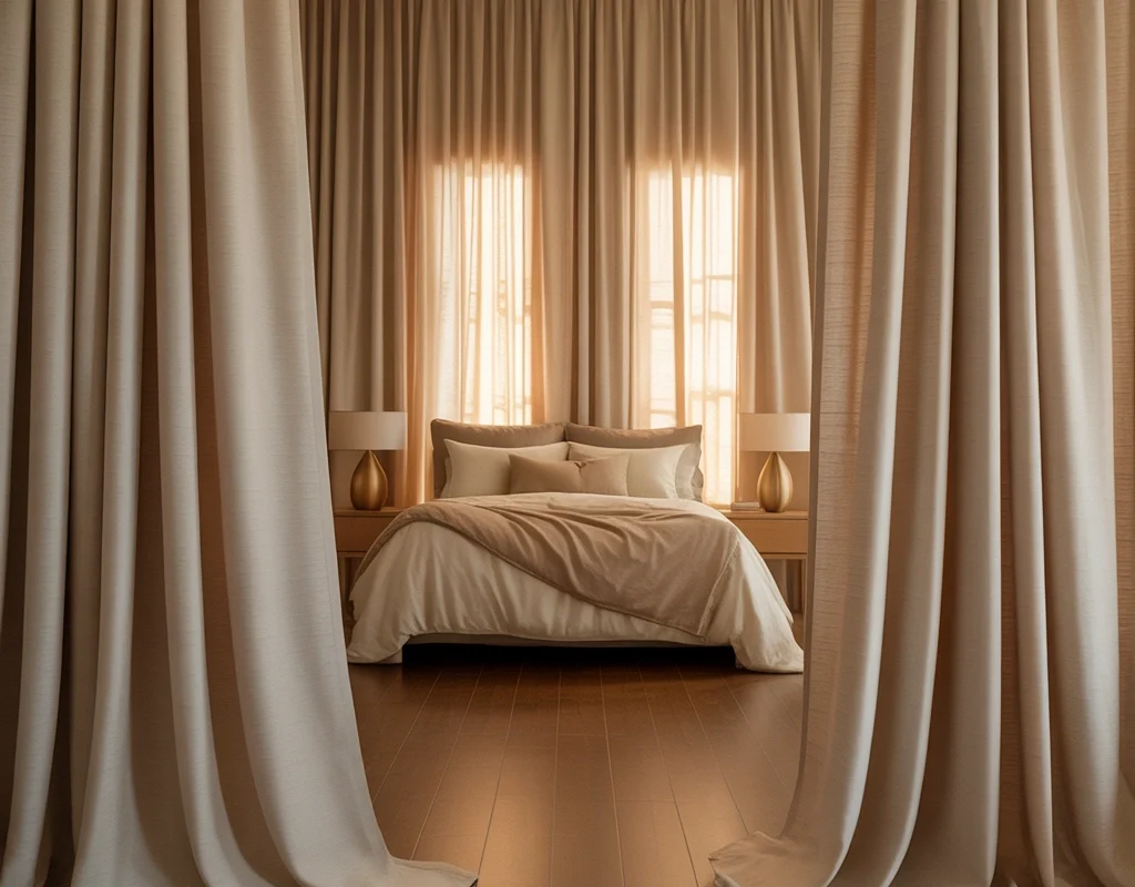 Choose Floor to Ceiling Beige Curtains for an Elegant Look
