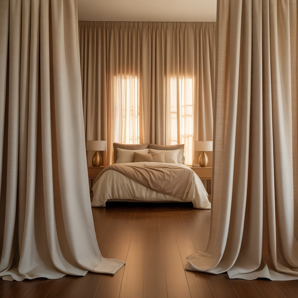 Choose Floor to Ceiling Beige Curtains for an Elegant Look